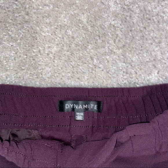 Dark Purple Dynamite Dressy Pants - Picture 3 of 3